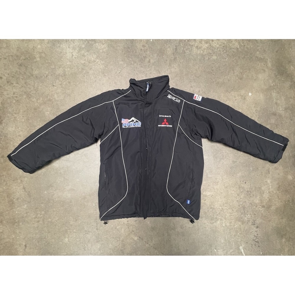 Sparco Pikes Peak Mitsubishi Motors Racing Jacket Size L Black Drive Earth